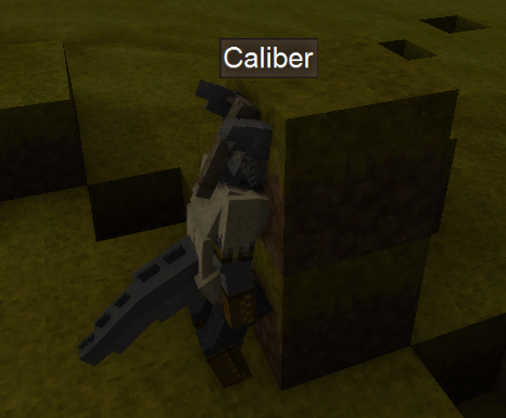 a player with their head inside a block